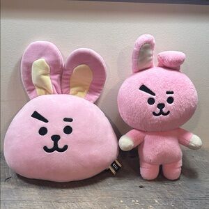 Cooky Rabbit BT21 plush Jungkook tough bunny
lol and bunny head bundle of 2